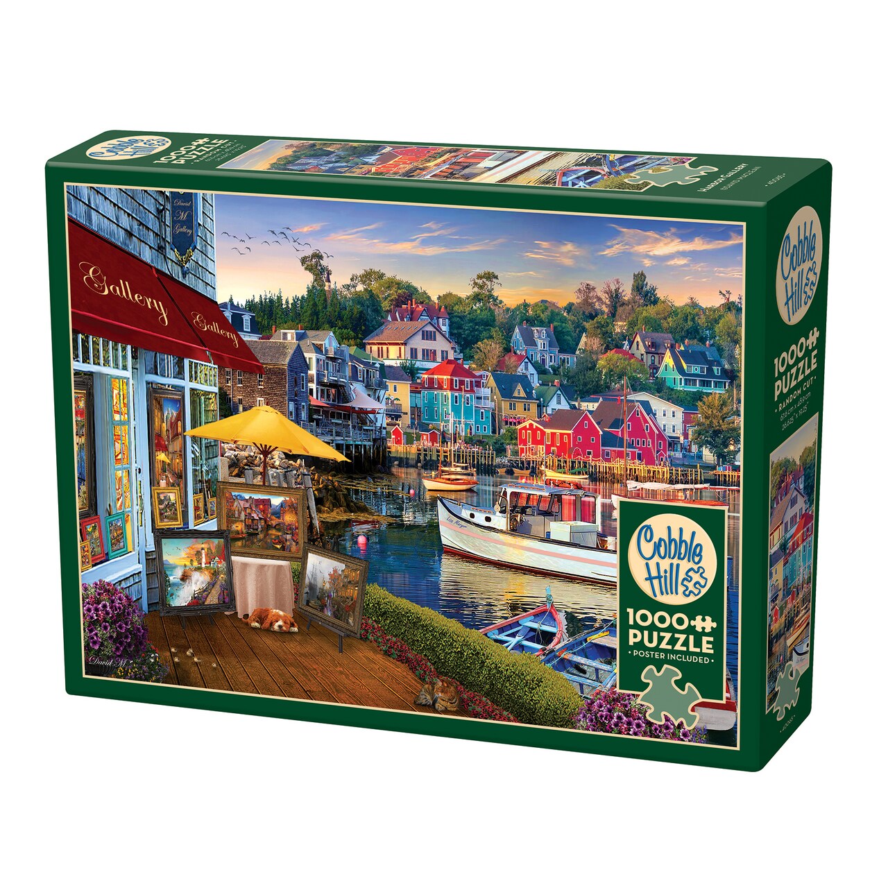 Cobble Hill 1000 Piece Puzzle: Harbor Gallery - Reference Poster Included, High Quality Jigsaw, Earth Friendly Material